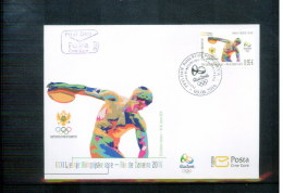 Montenegro 2016 Rio De Janeiro Olympic Games  FDC - Summer 2016: Rio De Janeiro