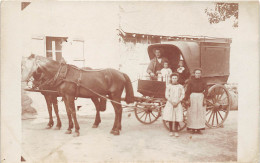 95-VIARMES - CARTE PHOTO - INTERIEUR DE LA FERME DE L'AULNAY - Viarmes