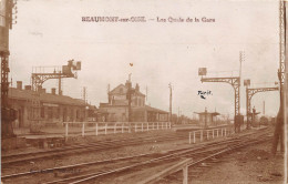 95-BEAUMONT-SUR-OISE- CARTE PHOTO - LES QUAI DE LA GARE - Beaumont Sur Oise