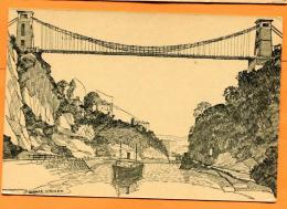 FAO-28  Clifton Suspension Bridge From A Drawing By Horace Whright. Not Used - Bristol