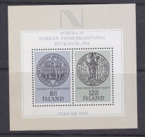 Iceland 1983 Nordia M/s ** Mnh (30665B) - Hojas Y Bloques