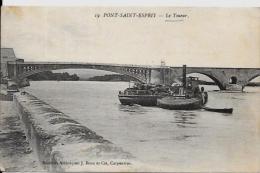 CPA GARD Pont Saint Esprit Circulé Le Toueur - Pont-Saint-Esprit