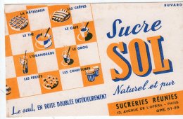 Juin16   75294    Buvard   Sucre Sol - Sucreries & Gâteaux