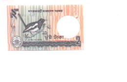 6-223. Billete Bangladesh P-6. 2 Talla 1989 - Bangladesch