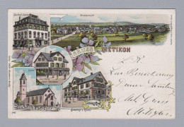 AK ZH DIETIKON 1903-06-15 Schlieren Litho L. Guggenheim - Dietikon