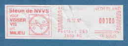 213394 / 1997 - 00100 CENT Meter Stamp FLAMME " STEUN DE NVVS VOOR VISSER VIS EN MILIEU " Netherlands Nederland Pays-Bas - Lettres & Documents