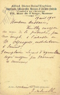 CP/PK Publicitaire NAMUR 1902 - Alfred BISTER-BOISD'ENGHIEN - Imprimerie-lithographie-musique-librairie - Namur
