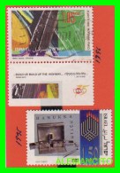 ISRAEL  ( ASIA )  2 SELLOS AÑO 1995-96 - Usados (sin Tab)