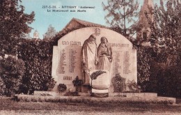 ATTIGNY(08)1938-neuve-le Monument Aux Morts-avec Négatif-cliché Original - Attigny
