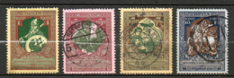 RUSSIE 1914   Y&T N° 94 à 96 (o)    &    93 (*) Gomme & Charnière - Gum & Hinger       P11.5 - Used Stamps