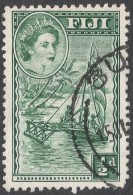 Fiji. 1954-59 QEII. ½d Used. SG 280 - Fidji (...-1970)