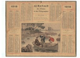 ALMANACH Des POSTES Et Des TELEGRAPHES 1918 - Pêche Aux Oursins . Dpt Seine -inférieure - Groot Formaat: 1901-20