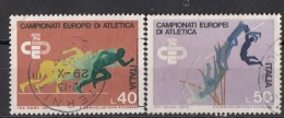 1358 Italia 1974 Campionati Europei Atletica Viaggiato Full Set Italy - Springconcours