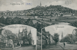 DE FRANKENBERG / Kriegerdenkmal Und Rathaus, Obermarkt / - Frankenberg (Eder)