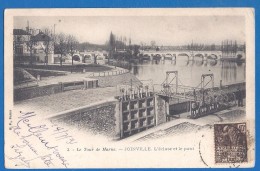 CPA Dos Simple - VAL DE MARNE - LE TOUR DE MARNE - JOINVILLE - L'ECLUSE ET LE PONT - B.F. / 3 - Joinville Le Pont