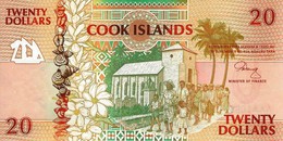 COOK ISLANDS 20 DOLLARS ND (1992) P-9 UNC [CK109a] - Cookeilanden