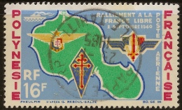 FRENCH POLYNESIA 1964 16f War Effort SG 37 U #VD43 - Used Stamps
