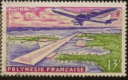 FRENCH POLYNESIA 1960 13f Airport SG 19 U #VD34 - Oblitérés