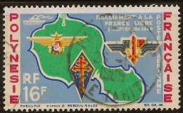 FRENCH POLYNESIA 1964 16f War Effort SG 37 U #VD42 - Used Stamps