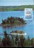 FINLANDE CARTE MAXIMUM  YVERT 1109 TOURISME LAC SAIMAA - Maximumkaarten