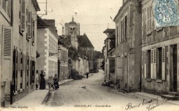 89 SEIGNELAY  Grande Rue Carte Précurseur  Animée - Seignelay