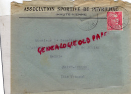 87 - PEYRILHAC - ENVELOPPE ASSOCIATION SPORTIVE - 1940 - 1900 – 1949