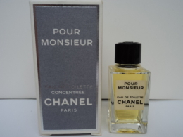 CHANEL" POUR MONSIEUR"   MINI EDT 4  ML LIRE & VOIR!! - Miniatures Hommes (avec Boite)