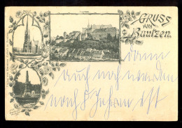 Gruss Aus Bautzen / Long Line Postcard Circulated, 2 Scans - Bautzen