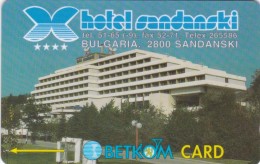 Bulgaria, Betkom, B056b, Hotel Sandanski, 2 Scans.  51BULG - Bulgarien