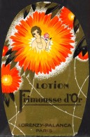 ETIQUETTE ANCIENNE De PARFUM - LOTION FRIMOUSSE D'OR - LORENZI-PALANCA - PARIS - Bon Etat - - Etiquettes