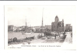 CPA 83 St Raphael Le Port Et La Nouvelle église Unused - Saint-Raphaël