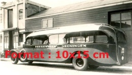 Reproduction D'une Photographie D'un Ancien Bus De La Compagnie Heerenveen Groningen De 1935 - Repro's
