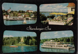 Lake Starnberg Old Postcard Travelled 1970 D160620 - Starnberg