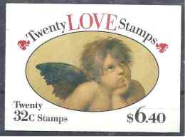 1995 ETATS UNIS Carnet C2335a** Amour, Cupidon - 3. 1981-...