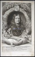 Graf Gustav Bonde, Reichs-Rat Am Schwedischen Hof, Portrait Von Ca. 1668, Kupferstich Von Pufendorf Aus `Sieben Büc - Litografia