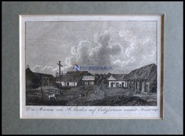 USA: Kalifornien, Mission St. Carlos, Kupferstich Um 1800 - Litografia
