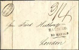 HAMBURG 1838, HAMBURG, Sonderform Auf Brief Nach London, Pracht - Altri & Non Classificati