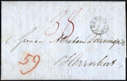 HAMBURG-VORPHILA 1847, HAMBURG, K1 Auf Brief Nach Herrenhut, Pracht - Prefilatelia