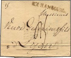 HAMBURG 1811, R.4. HAMBOURG, L1 Auf Brief Nach Lyon, Pracht - Altri & Non Classificati