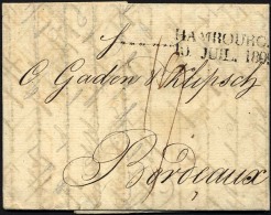 HAMBURG-VORPHILA 1809, HAMBOURG. 4., L2 Auf Brief Nach Bordeaux, Pracht - Altri & Non Classificati
