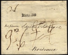 HAMBURG VORPHILA 1799, HAMBURG, L1 Auf Brief Nach Bordeaux, Registraturbug, Pracht - Altri & Non Classificati