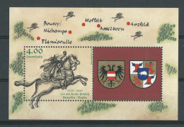 Luxembourg: 2033 En Feuillet **   500 Ans Route Postale Bruxelles-Naples - Blocs & Feuillets