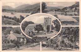 05795 "U. K. - ENGLAND - CUMBERLAND - LAKE DISTRICT - GRASMERE" CART. ILLUSTR. ORIG., NON SPEDITA - Grasmere