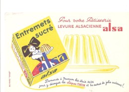 Buvard ALSA Pour Votre Patisserie Levure Alsaciene Buvard Couleur Jaune Foncé - Sucreries & Gâteaux