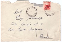 STORIA POSTALE - ITALIA - ANNO 1947 - AL DOTTOR ENZO GIOVINAZZO - ARDORE - REGGIO CALABRIA - ROMA - - Military Mail (PM)