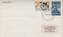 AAT 1974 Cover  Ca Mawson  23 De 74 (30720) - Lettres & Documents