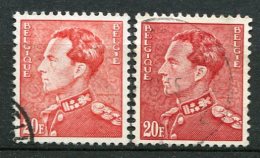 Yv. COB N° 435  (o)  10f Léopold III  Deux  Nuances BE - 1934-1935 Leopold III