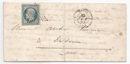 - Lettre - SEINE - PARIS - Etoile Muette S/TPND Présidence N°10 + Càd T.15 - 1854 - 1852 Louis-Napoléon