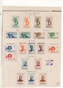 MADAGASCAR 1946 N° 300 / 318 * - Unused Stamps
