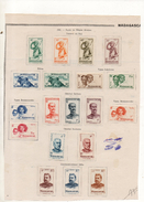 MADAGASCAR 1946 N° 300 / 318 * - Neufs